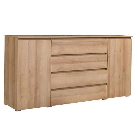 Obrazek Komoda Cosmo C06 4 szuflady 2 drzwi dąb riviera