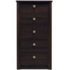 Obrazek Komoda Finezja F7 wąska 5 szuflad sonoma czekoladowa
