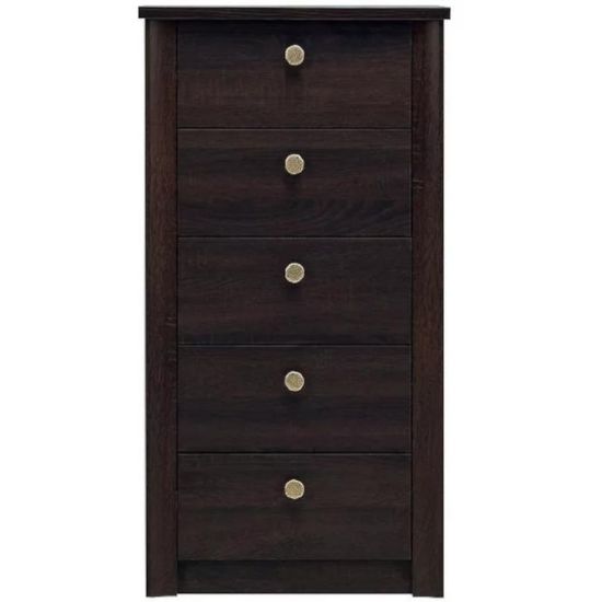 Obrazek Komoda Finezja F7 wąska 5 szuflad sonoma czekoladowa
