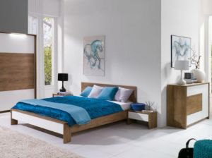 Obrazek Komoda Latika dąb burgundzki/biała