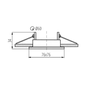 Obrazek Oprawa ALOR DSL-W 26726 biała kwadratowa