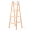 Obrazek Drabina drewniana dwustronna 4 stopniowa 150 kg 