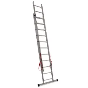 Obrazek Drabina aluminiowa dwuelementowa 11 stopniowa 150kg Master line 