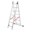 Obrazek Drabina aluminiowa dwuelementowa 7 stopniowa 150kg Master line 
