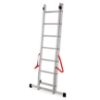 Obrazek Drabina aluminiowa dwuelementowa 7 stopniowa 150kg Master line 