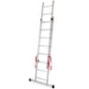 Obrazek Drabina aluminiowa dwuelementowa 8 stopniowa 150kg Master line 