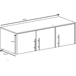 Obrazek Nadstawka do szafy Bali D3 grafit