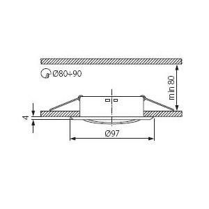 Obrazek Oprawa sufitowa Argus CT-2115-BR/M