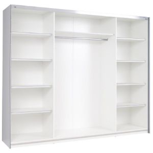 Obrazek Szafa Lux 22 dąb burgundzki/lustra 244 cm