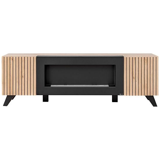 Obrazek Szafka RTV-K LIAM HJZ LM hickory jackson/czarny