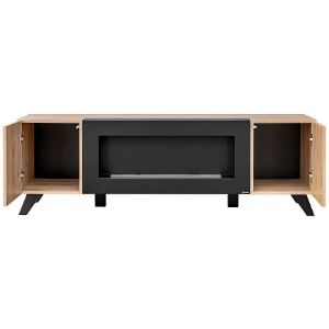 Obrazek Szafka RTV-K LIAM HJZ LM hickory jackson/czarny