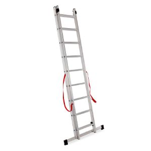 Obrazek Drabina aluminiowa dwuelementowa 9 stopniowa 150kg Master line 