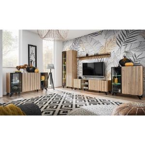 Obrazek Liam Witryna Niska Hjz Lm Wsn Hickory Jackson/Czarny