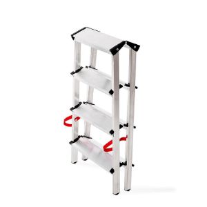 Obrazek Drabina aluminowa dwustronna 4 stopniowa 150 kg 