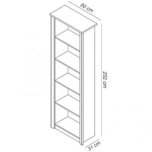 Obrazek Regał Finezja F1 sonoma czekoladowa