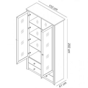 Obrazek Witryna Finezja F22 2 drzwi + LED