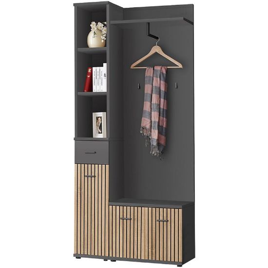 Obrazek Garderoba MARCO I artisan/antracyt anas mc1