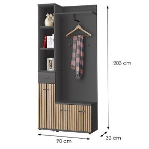 Obrazek Garderoba MARCO I artisan/antracyt anas mc1