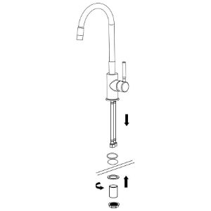Obrazek Bateria zlewozmywakowa Samba Inox czarna