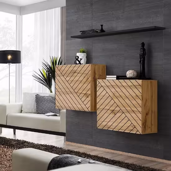 Obrazek Komoda Switch I Line Wotan/Czarny Wtsl Sw SB1 - L