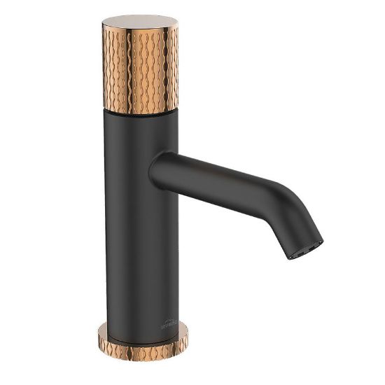 Obrazek Bateria umywalkowa moonlight czarna/goldrose