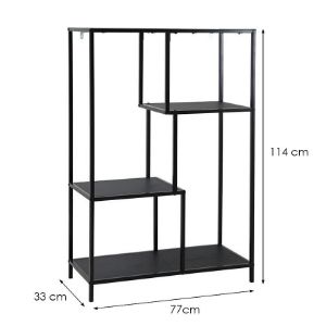 Obrazek Regał Benton 31333I czarny 4T 