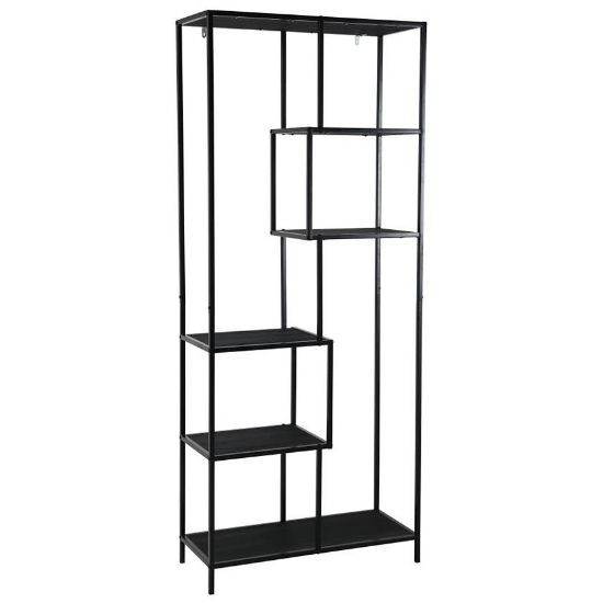 Obrazek Regał Benton 31333K czarny 6T 