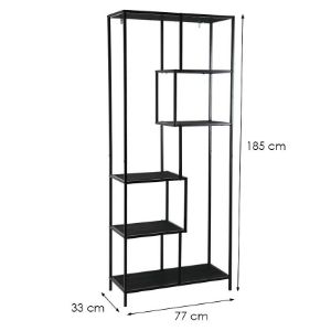 Obrazek Regał Benton 31333K czarny 6T 