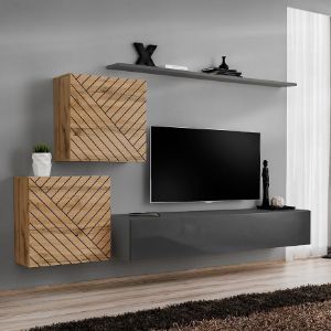 Obrazek Meblościanka Switch V Line Wotan/Grafit