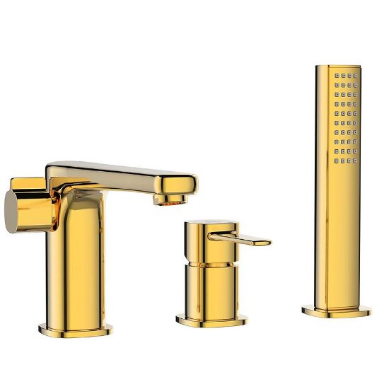 Obrazek Bateria nawannowa 3-otworowa trend złota