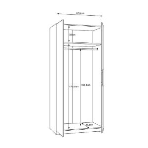 Obrazek Szafa Cadixo cdxs82-d78 dąb artisan 