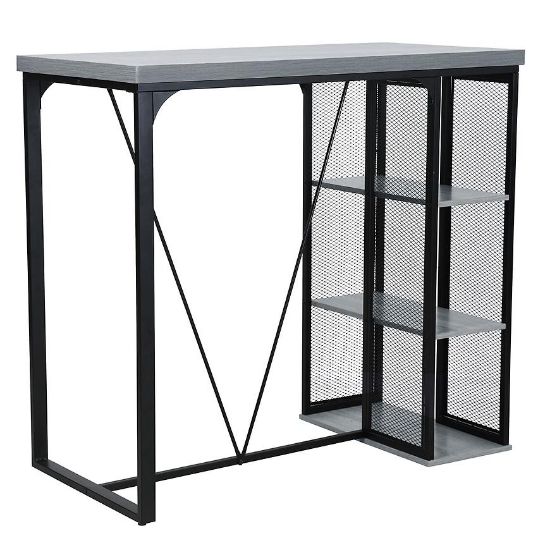 Obrazek Stół barowy Artemis B10033 beton/czarny