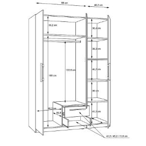 Obrazek Szafa Cadixo cdxs83s-d78 dąb artisan 