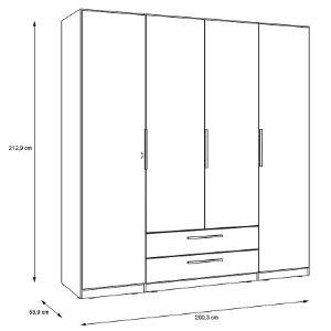 Obrazek Szafa Cadixo cdxs84s-d78 dąb artisan 