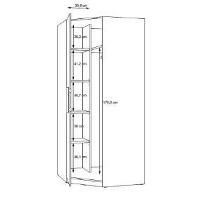 Obrazek Szafa Cadixo cdxs91-d78 dąb artisan 