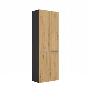 Obrazek Słupek łazienkowy Sandra 2DD dąb artisan/antracyt