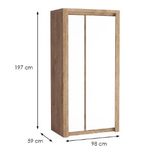 Obrazek Szafa Livinio L1 ribbeck/biały połysk