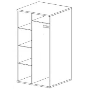 Obrazek Szafa Livinio L1 ribbeck/biały połysk