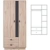 Obrazek Szafa Allmo AL2 dąb estana jasny/antracyt