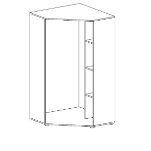 Obrazek Szafa narożna Tommy 4 grafit/enigma