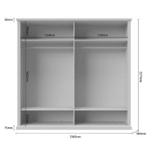 Obrazek Szafa 4d Tara p4/ta white/pacific walnut