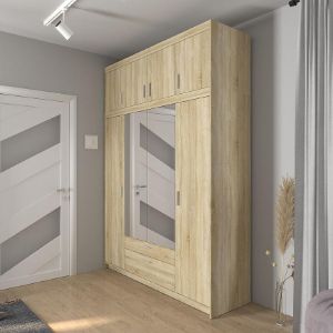 Obrazek Szafa Elena 4D Dąb Sonoma Z Lustrem