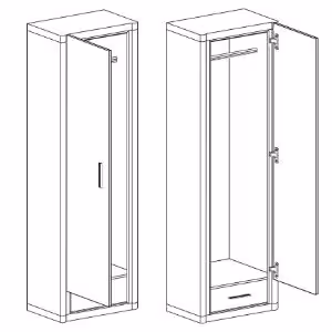 Obrazek Szafa Dallas D19 Dąb Sonoma