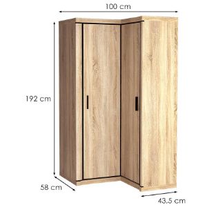 Obrazek Szafa Narożna Dallas D21 Dąb Sonoma