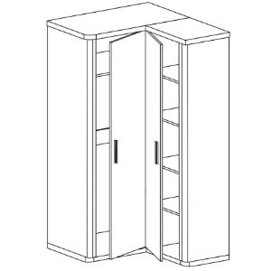 Obrazek Szafa Narożna Dallas D21 Dąb Sonoma