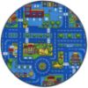 Obrazek Dywan Kids City 1,0/1,0 okrągły niebieski 