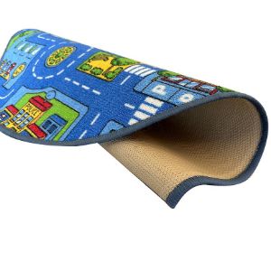 Obrazek Dywan Kids City 1,0/1,0 okrągły niebieski 