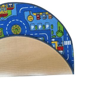 Obrazek Dywan Kids City 1,0/1,0 okrągły niebieski 