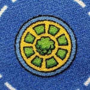 Obrazek Dywan Kids City 1,0/1,0 okrągły niebieski 