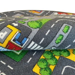 Obrazek Dywan Kids City 1,33/1,33 okrągły szary